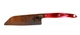 Cutco 2166KQ Petite 5&rdquo; Santoku Chef Knife Red Handle USA Engraved Blade