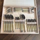 Laguiole Jean Dubost Box Set Spoons 24 Pieces (12 Person) 6 Dinner Spoons 6 Tsp