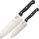 Chicago Cutlery Essentials Two Piece Set 1094281 Includes a 12" overall Santoku