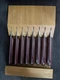 Steak Knife High Carbon Set Of 8 Tramontina Porterhouse With Hanging Wood Block