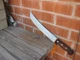 1930s Vtg 12" Curved Blade SOLINGEN Wusthof Carbon Cimiter Slicing Knife Germany