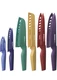 Astercook Knife Set, 12 Pcs Color-Coded Kitchen Knives Set, 6 Color Anti-Rust Co