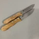 Steak Knife Set of 2 stainless steel blade wood handle Royal Norfolk Wood Handle