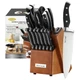 McCook&reg; Knife Sets, German Stainless Steel Kitchen Knives Set with Built-in S...