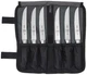 Mercer Culinary Genesis 7-Piece Forged Steak Knife Set, Steel/Black