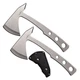 Perfect Point Throwing Axes &ndash; Set of 2-9.5-inches Overall, Silver (Pair)