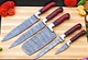 Custom Made Damascus Chef Knife Set Kitchen Cutlery - Hand Forged Damascus 1574