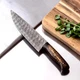 Custom HandMade Forged Damascus Steel Chef Knife PineCone Handle 2948