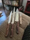 Set of FOUR Lifetime Cutlery Jet-cut Kitchen Knives Stainless Japan D 400 
