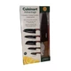 Cuisinart Advantage 10-Pc Ceramic Knife Set Black Blades Wood-Grain Handles NIB
