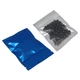 PABCK 100 Matte Blue 4.7x7" Resealable Foil Zipper Lock Pouches Front Window