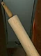 Wood Dough Rolling Pin Kitchen Vintage Farmhouse Decor Hole For Hanging 17 1/4"