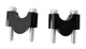Bay4Global Handlebar Risers for BMW R1100GS / R 1100 GS - 25mm up - Black