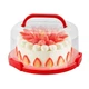 NVAZIOP 10" Portable Cake Carrier w/ Lid & Handle - Round Cake/Cupcake Holder