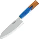Condor Shefu Santoku Blue Resin & Hickory Fixed Blade Kitchen Knife 500065RC