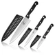 Kitchen Knife, 3-Pcs Knife Set With Sheath, 8 Inch Chef Knife, 4.5 Inch Utili...