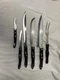 CUTCO 6pc Knife set Brown handle 1720 1721 1722  1723 1725 1727 Shown