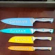 Cuisinart Knife Set w/Blade Covers, Chef, Santoku, Slicing and Serrated Utility