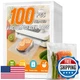 FUNFERY Precut Vacuum Sealer Bags for Food, 100 Gallon 11" x 16", Food Long-Term