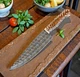 Custom Made Hand Forged Damascus Steel Chef Knife PineCone Handle 2795