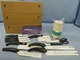36PC NEW MIRACLE BLADE III PERFECTION SERIES LOT (3) 11PC KNIFE SETS + JUICERS