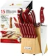 McCook MC24 14Pieces FDA Certified High Carbon Stainless Steel kitchen knife set