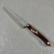 Vintage 80s CUTCO 1725 French Chefs Knife Brown Orange Marble Swirl Made In USA