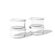 DURA LIVING 8-Piece Glass Food Storage Containers Set oven/microwave safe