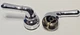 2 piece - Empire Brass Dura Teapot Faucet Lever Handles, Chrome Plated