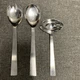 Capri Italy CAP2 Stainless Italy Satin Handle Plain 3 Piece Serving Set