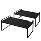 Nxconsu 2PK Stackable Cabinet Shelf Organizer Riser for Kitchen Cupboard Pantry