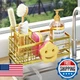 HapiRm Sink Caddy Sponge Holder Self-draining Kitchen Sink Organizer Smiley Face