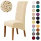 Velvet Large Dining Chair Cover XL Size Slipcover Long Back Kitchen Chair Covers