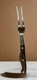 VTG Meat Fork 11" Life Time Cutlery Jet Cut D-400 Riveted Wood Handle Made Japan
