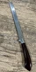 Vintage Original Ginsu Bread Slicing Knife 8.5" Dual Serrated Blade Brown Handle