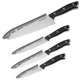 Zakarian by Dash 4-Piece Full Cutlery Set Knife Set Black K52140