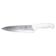 MERCER CUTLERY M18110 Chef/Utility Knife,8" Blade,White Handle 6AKP0