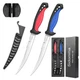 Sidomma 2 pcs Fishing Fillet Knife Set Stainless Steel 6.5 Inch Pro Fish Knif...
