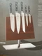 Mercer Culinary Magnetic Knife Holder  Acacia Wood Stainless Steel Base M30726