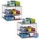 WANCHIY 2PK Cabinet Organizer Foil Plastic Wrap Holder Adjustable Storage Rack