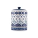 Bico Blue Talavera Ceramic Air Tight 9 inch Cookie jar, for holding coffee, powd