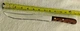 Vintage CASE XX Chromium P251-8" Fine Serrated Knife With Ergonomic Wood Handle