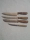 Case XX Early Americans USA SC600-8" Chefs  SC631-7" Butcher SC684-8 Carver