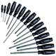 Screwdriver Set 15 Piece Slotted Phillips Grip Handle Alloy Steel Tip