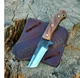 Wolf Cut Handmade 1095 Steel Hunting knife Fixed Blade knife, Rose Wood Handl...