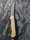 Vintage Chicago Cutlery 103S Steak Knife Walnut Brown Brass Rivets
