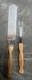 Vintage Cutco Fork No. 26 & No. 28 Professional Spreader Brown Wood Handle