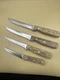 VINTAGE LOT OF 4  CHICAGO CUTLERY CHEF KNIVES NO. 103S, 62S & 2-61S