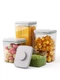 Tourdeus 4-Pack Airtight Food Storage Set w/ Lids, BPA-Free, Pop-Top Containers