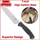 Mercer Culinary Millennia 7-inch Usuba Knife, High Carbon Steel (M22907), Black
